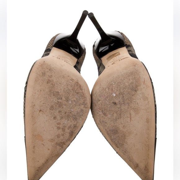 JIMMY CHOO lace and patent leather tip in black size EU 38.5 - Picture 3 of 14